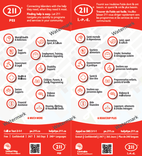 Bilingual Rack Cards